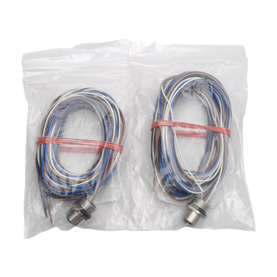 New Lot of 2 Phoenix Contact 1567704 Receptacle 60V 4A M12 5-Pin to Flying Leads 4m