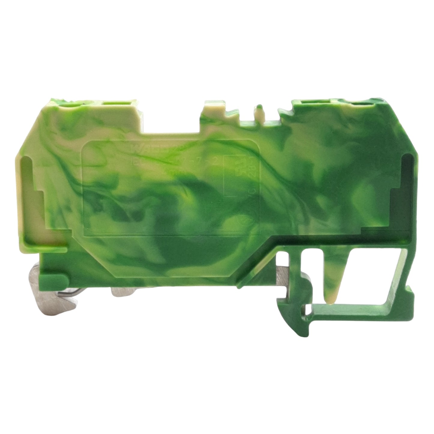 New Lot of 10 Wago 281-907 Ground Terminal Blocks, 2-Conductor, 28-12AWG, DIN Rail