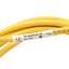 Used Turck SBE 5T-8 Single-ended Cordset, 5-Pin 1/2in-20 UNF Male, 250V 4A, 8m