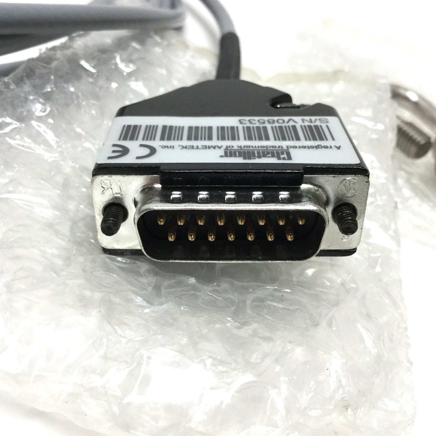 New – Open box Chatillon Ametek SLC-0050 Full Bridge Strain Load Cell, 50lb (250N), 15-pin Dsub