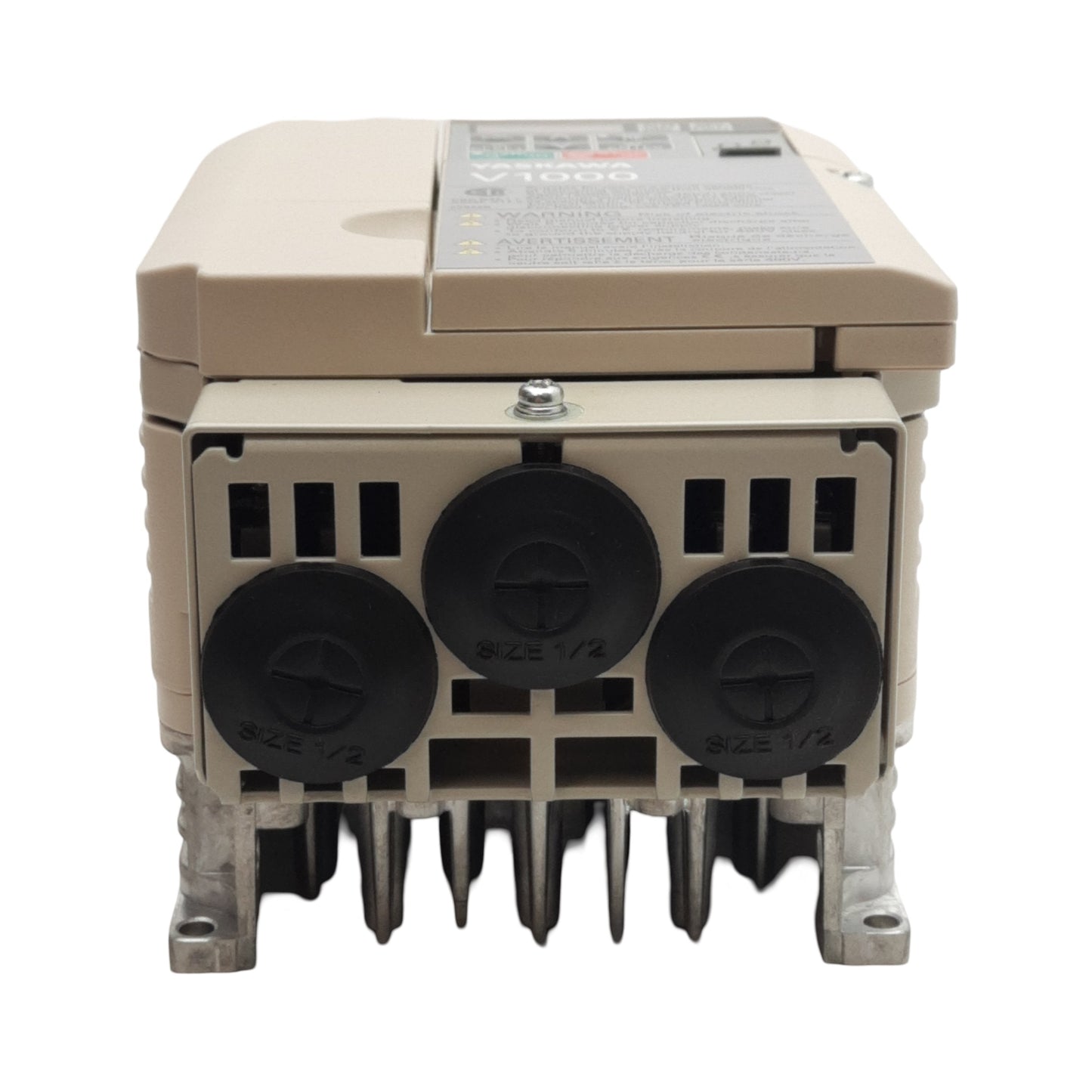 New Yaskawa CIMR-VU4A0002FAA Rev D AC Drive, 3Ø, 380-480VAC In, 0-480VAC 0-400Hz Out