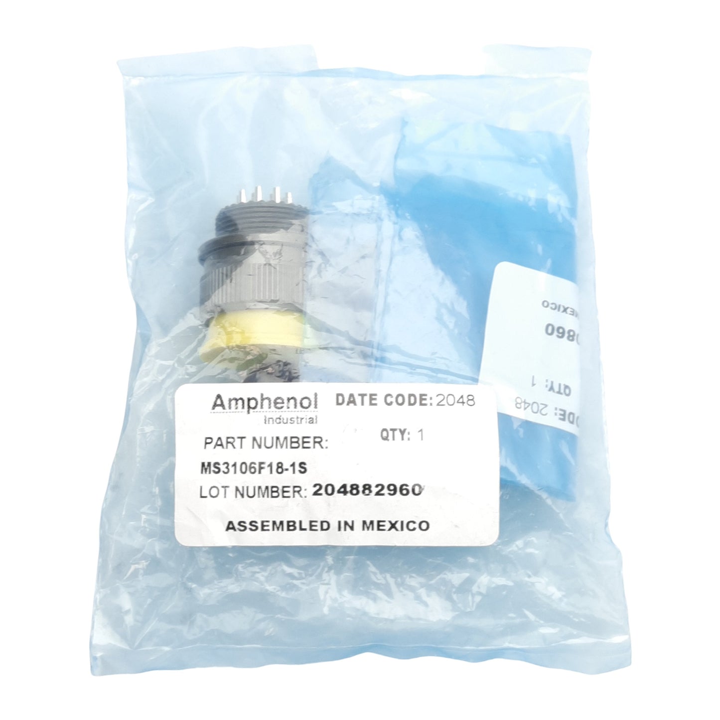 New Amphenol MS3106F18-1S Military Style Female Connector 500VDC/700VAC 13A 10-Pin