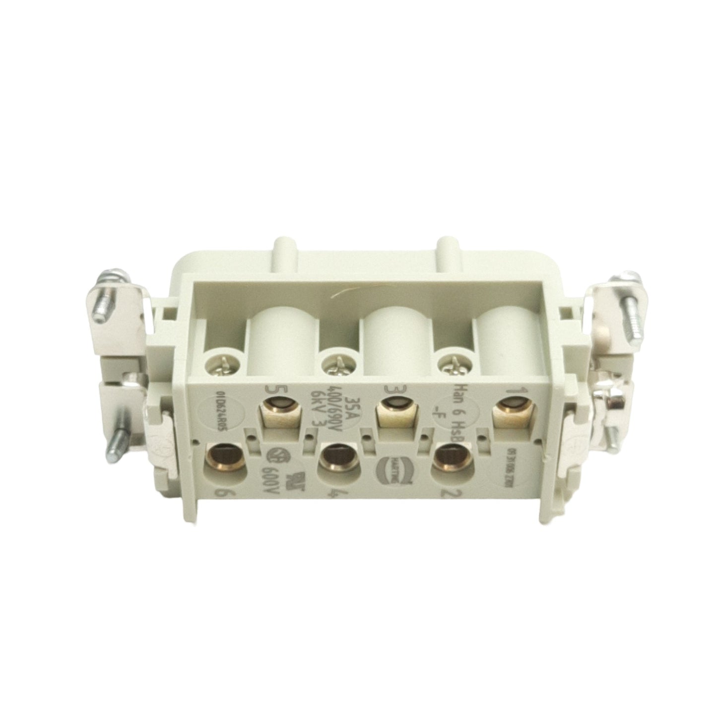 New Harting 09310062701 Industrial Connector, 16B, 6-Contact + PE, 35A 690V, Female