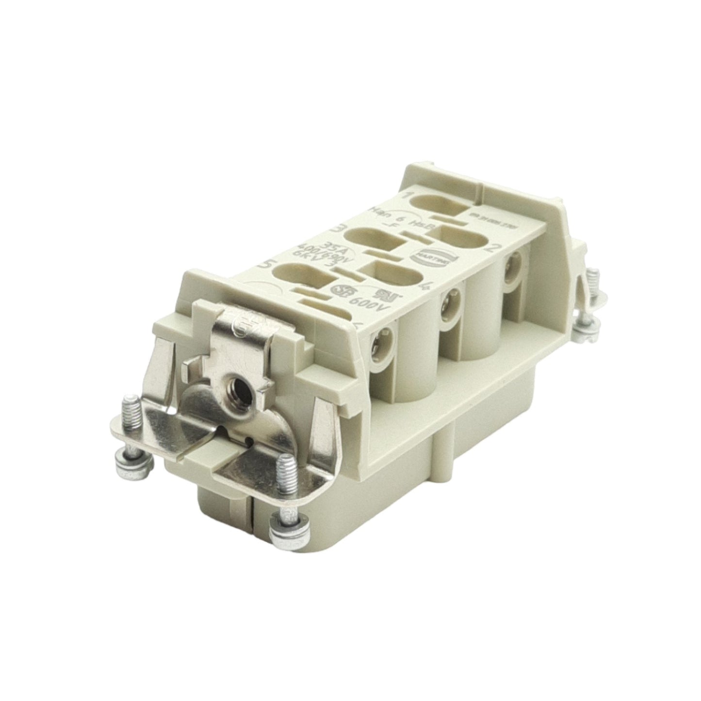 New Harting 09310062701 Industrial Connector, 16B, 6-Contact + PE, 35A 690V, Female