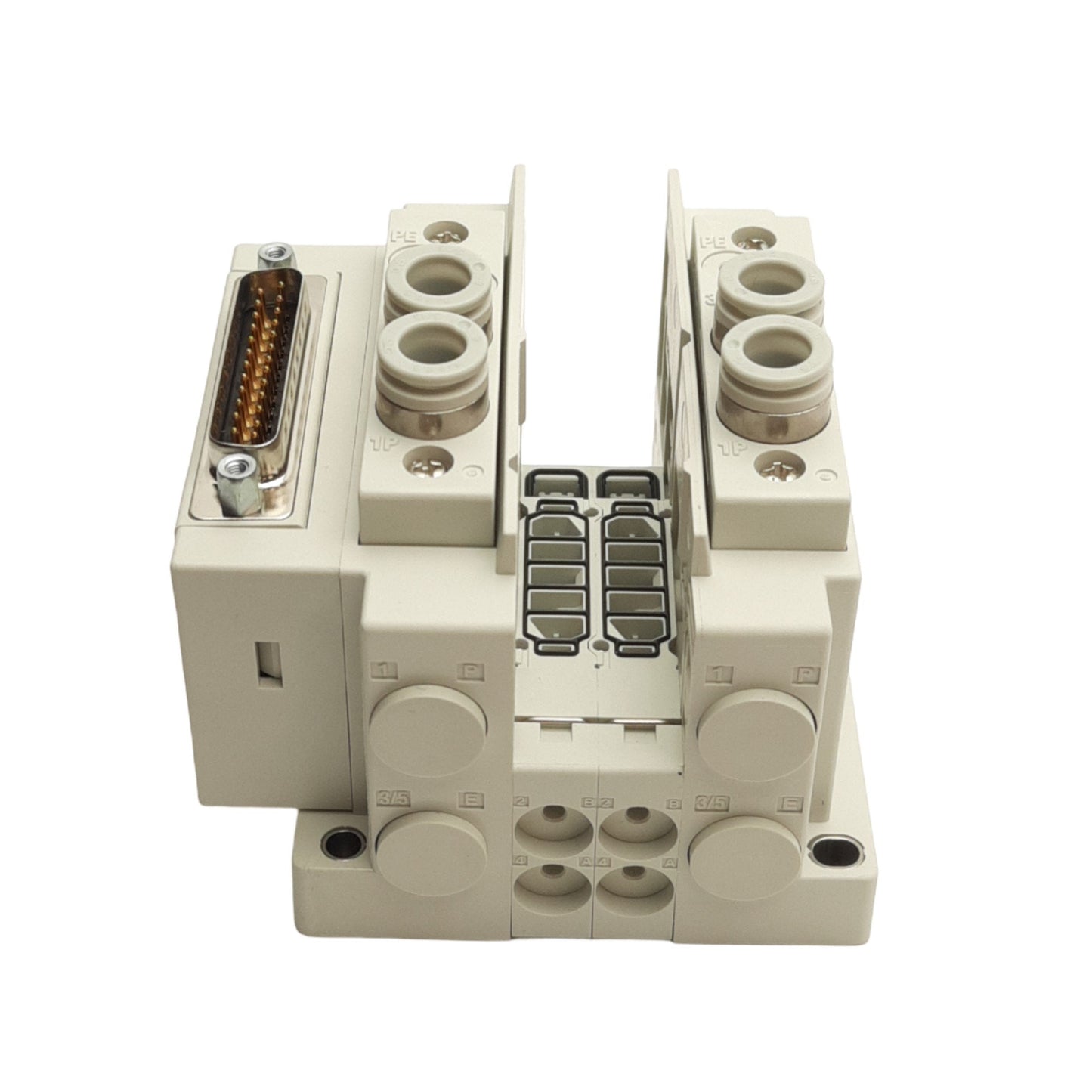 New SMC SS5Y3-12F2-02B Pneumatic Manifold, 2-Station, DB25M, ø8mm P2C, 0.7MPa