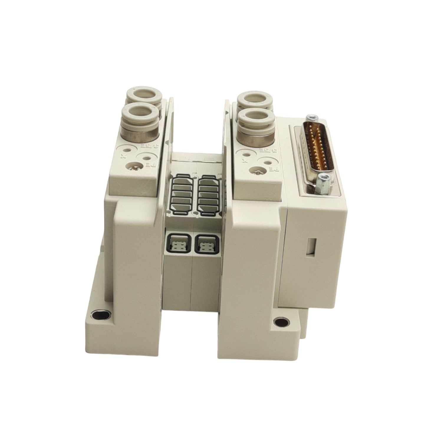 New SMC SS5Y3-12F2-02B Pneumatic Manifold, 2-Station, DB25M, ø8mm P2C, 0.7MPa