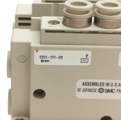 New SMC SS5Y3-12F2-02B Pneumatic Manifold, 2-Station, DB25M, ø8mm P2C, 0.7MPa