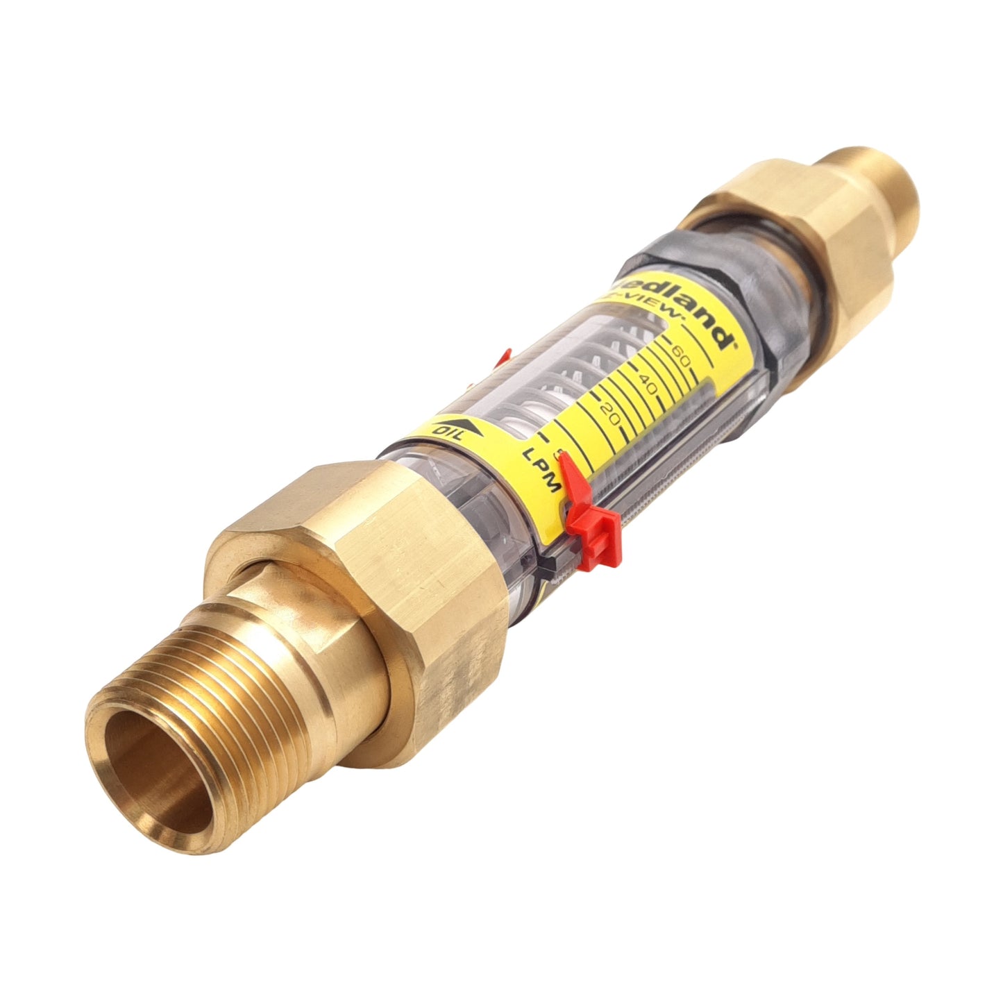 New Hedland H625-116 EZ-View Oil Flow Meter, 3/4in NPTF Male, 1-16GPM, 325PSI