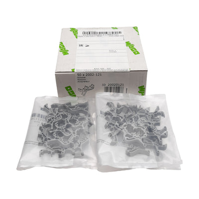 New Lot of 50 Wago 2002-121 Adapter For 2-Level Terminal Blocks w/o Marker Carriers