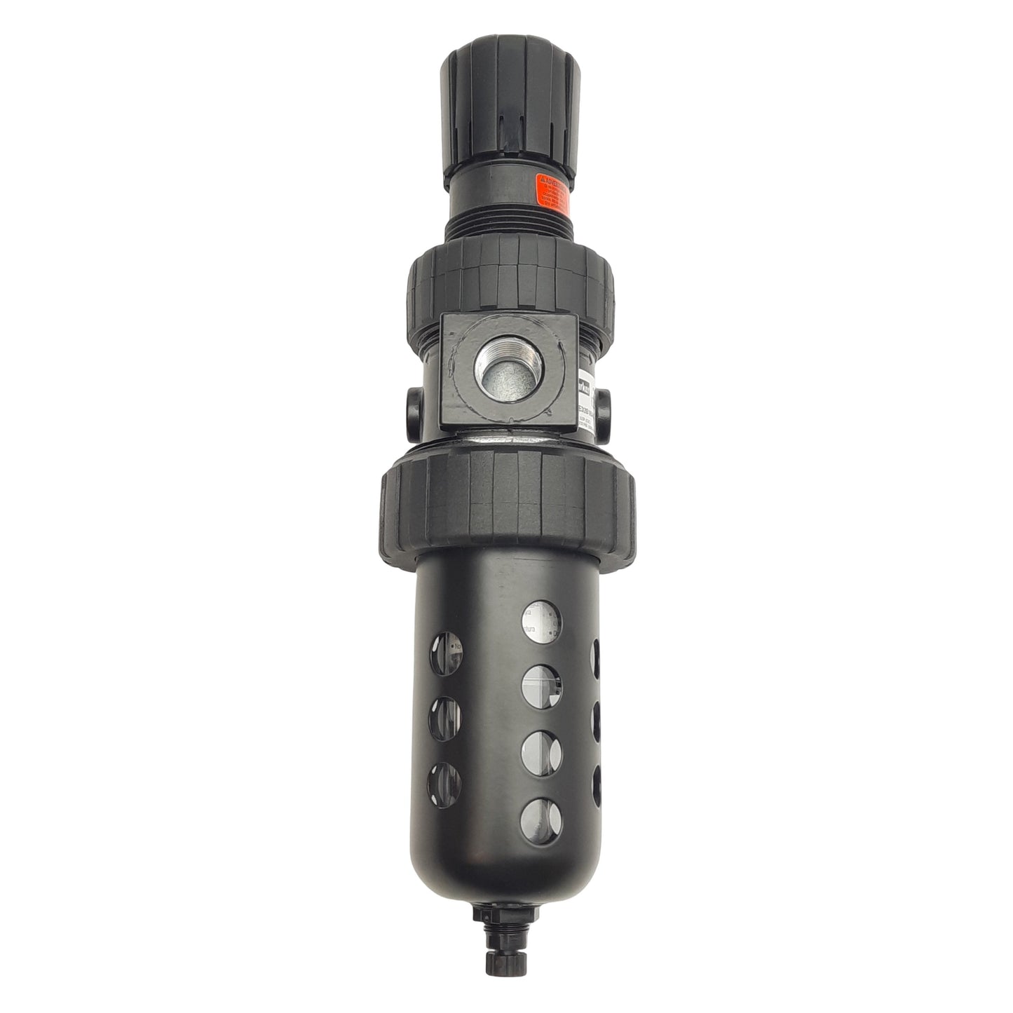 New Parker 07E32B18AC Filter Regulator w/ Gauge, 5µm, 2-125PSI Set, 1/2in NPT Ports