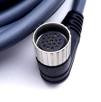 New – Open box Lumberg RKWU 19-242/10M Sensor Cable Actuator Cable Female Angled 19 Pin M23