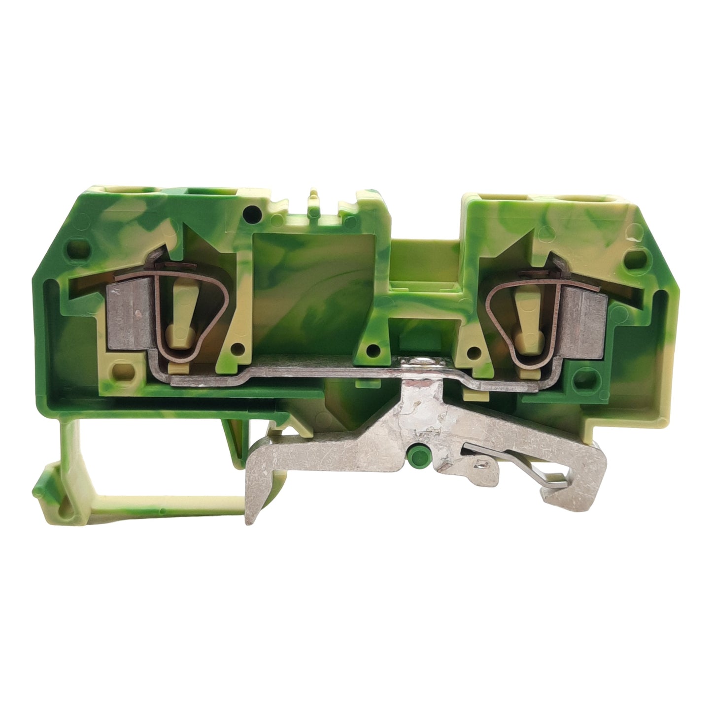 New Lot of 10 Wago 282-907 Ground Terminal Block, 2-Conductor, 24-10AWG, DIN Rail