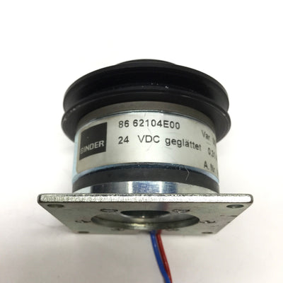Used Binder 86 621 04E00 Electrically Released Brake 24VDC 1.2Nm Transmissible Torque