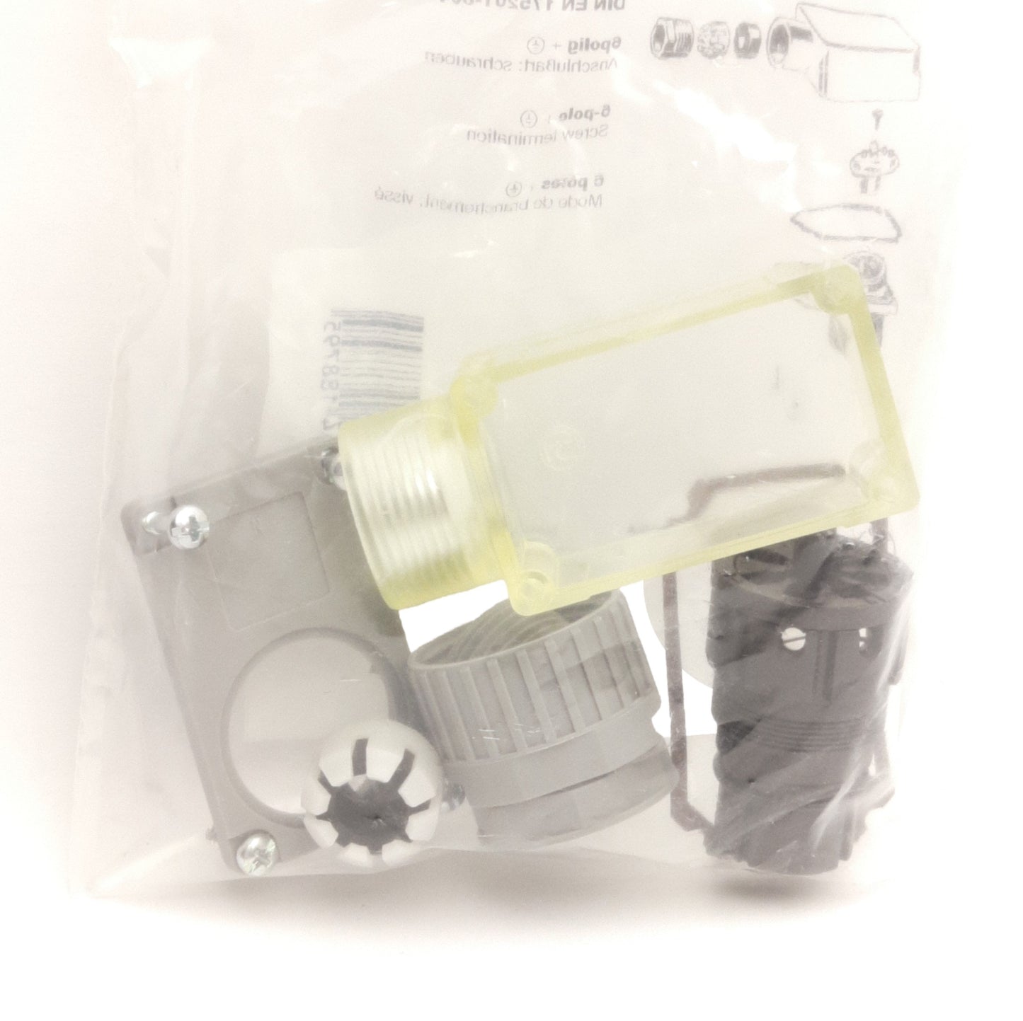 New Hirschmann N6RFFS11 Leitunhsdose/Cable Socket,100-250VAC, 6-Pole + Ground