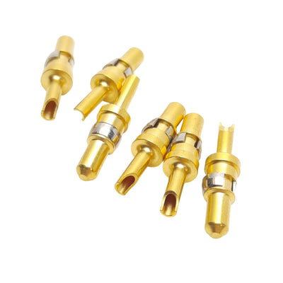 New Lot of 6 Harting 09030006101 DIN-Signal High Current Contacts, Male, 10A Max