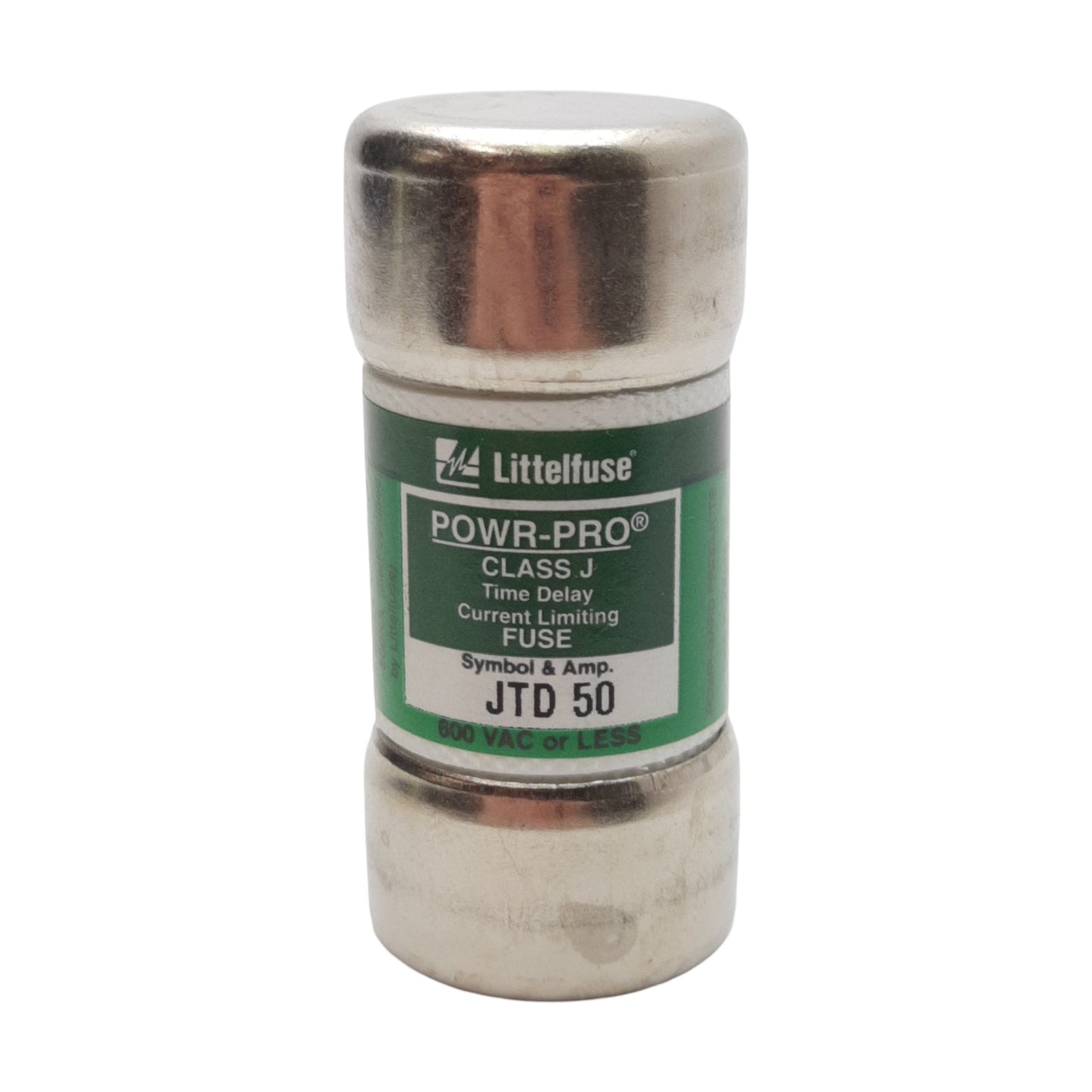 New Lot of 2 Littelfuse JTD50 Power-Pro Time-Delay Fuse, Class J, 50A 600VAC