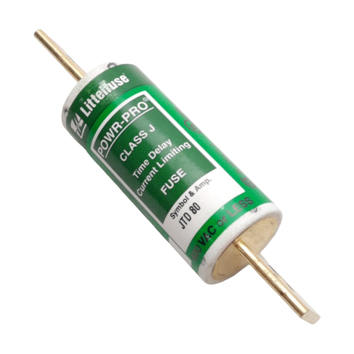 New Littelfuse JTD80 Power-Pro Time-Delay Current Limiting Fuse, Class J, 80A 600VAC