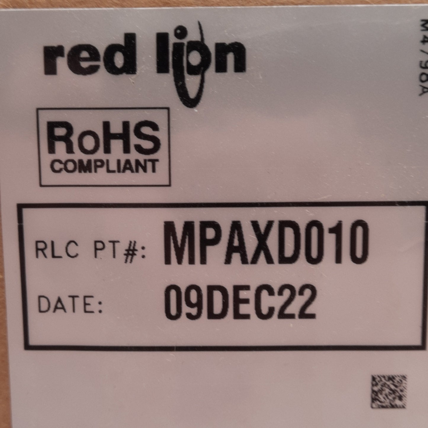 New Red Lion MPAXD010 Universal DC Input Module, 11-36VDC or 24VAC ±10% Supply