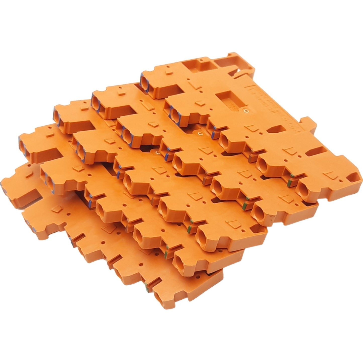 New Lot of 5 WAGO 270-574 Terminal Block, 250V 18A, 5 Clamps/4 Levels/3 Potentials