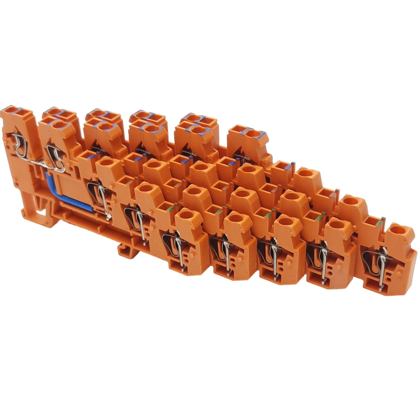 New Lot of 5 WAGO 270-574 Terminal Block, 250V 18A, 5 Clamps/4 Levels/3 Potentials