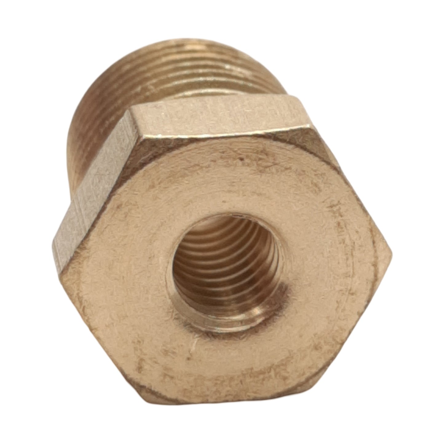 New Lot of 20 Clippard 2CPF-PKG Pipe Reducer, Brass, 1/8in NPT to #10-32, 7/16in Hex