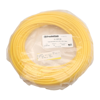 New Freelin Wade 1J-169-08 Yellow Polyurethane Tubing, ø1/4in OD, ø1/8in ID, 100ft