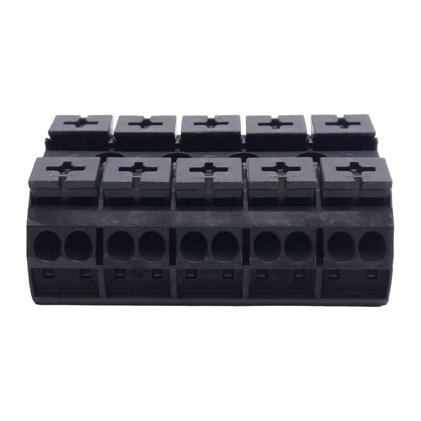 New Lot of 10 Wago 862-1505 Chassis-Mount Terminal Strip 5-Pole 4-Conductor 500V 32A