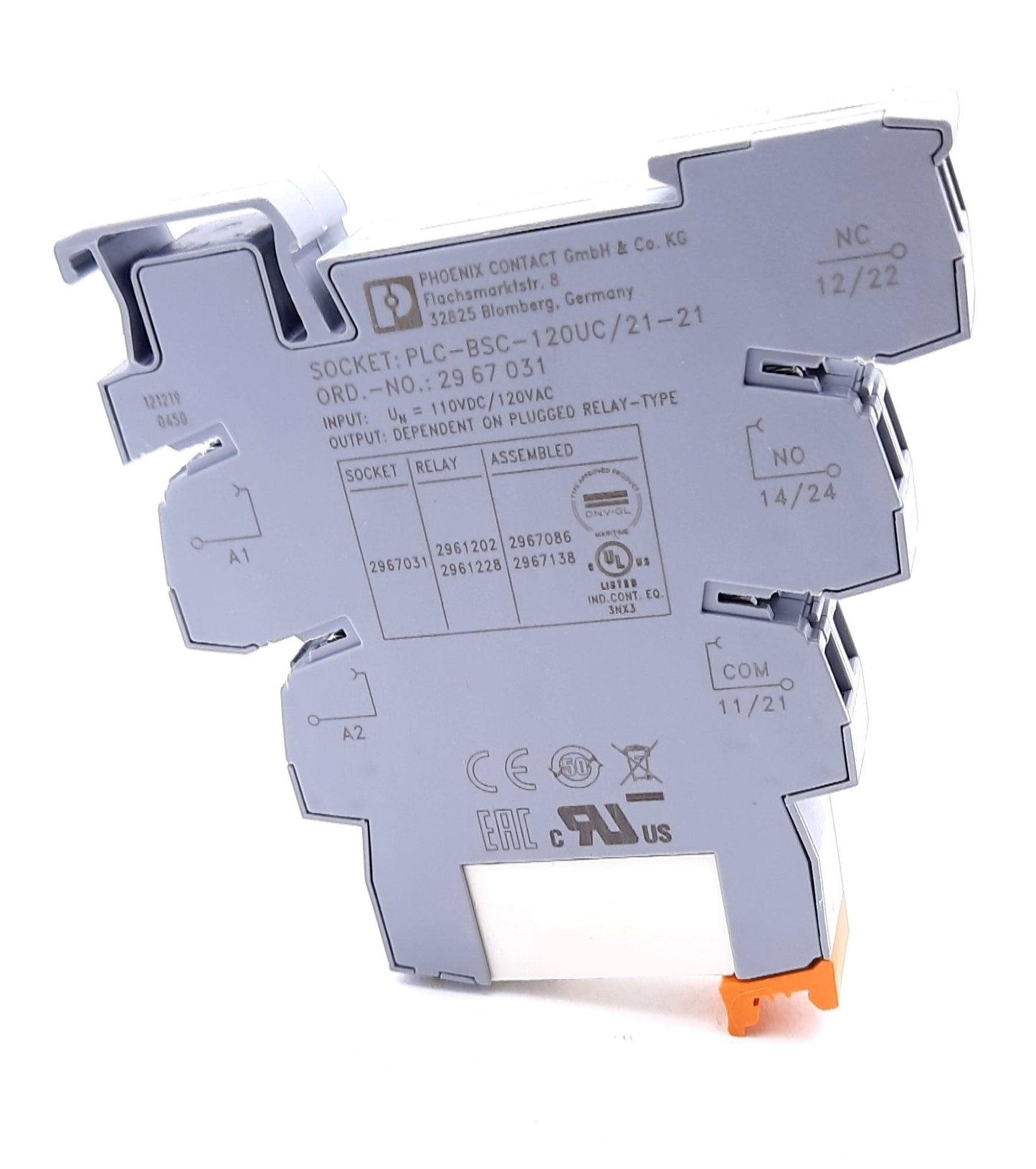 New – Open box Lot of 2 Phoenix Contact 2967031 PLC-BPS, Base Terminal Block 250VAC/VDC, 6A