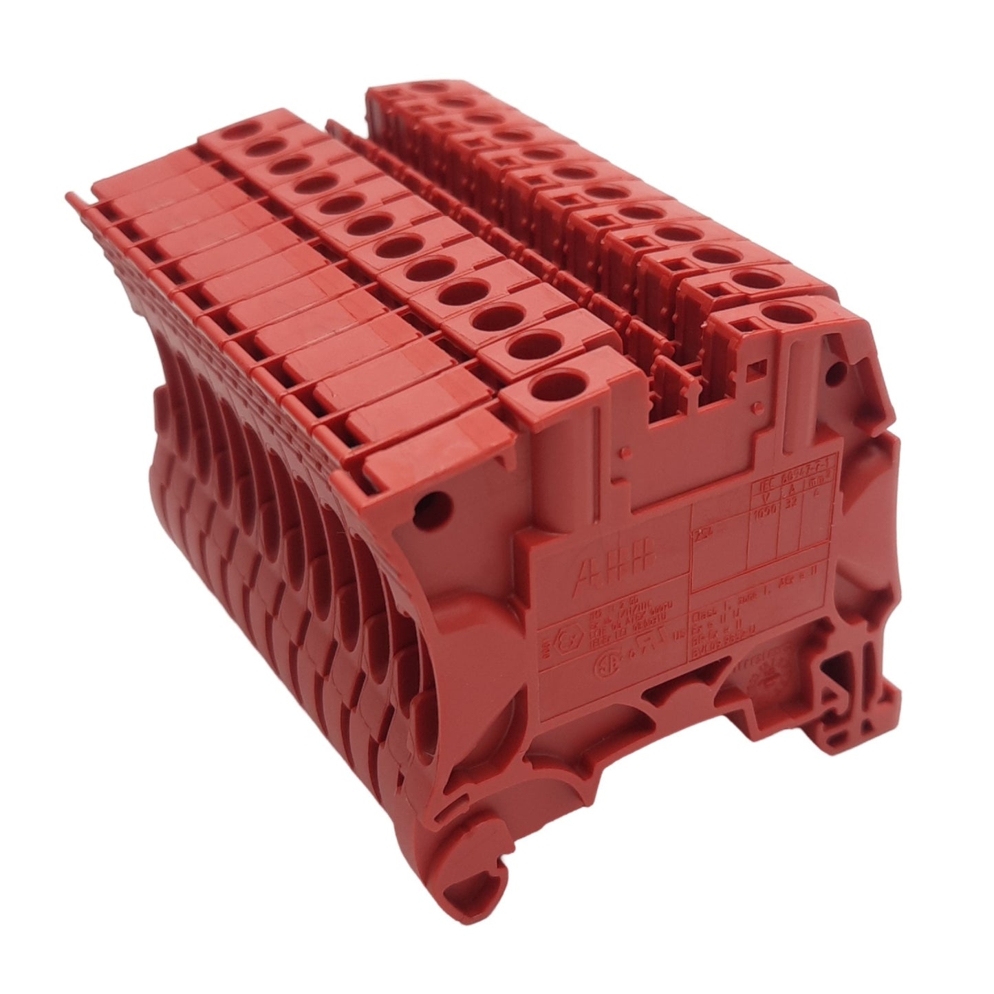 New Lot of 12 ABB 1SNK505062R0000 Terminal Blocks, 600V 32A, 2Positions/1Level, DIN