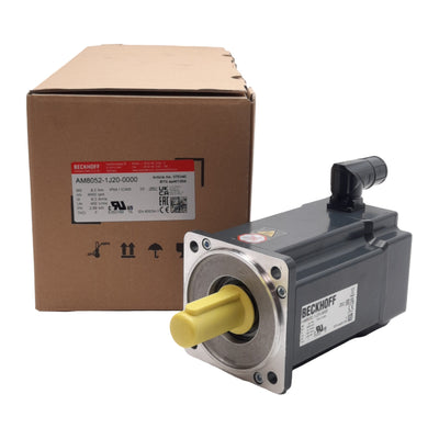 New Beckhoff AM8052-1J20-0000 Servo Motor, 400VAC 6.3A 2.89kW, 4000RPM, ø24mm Shaft