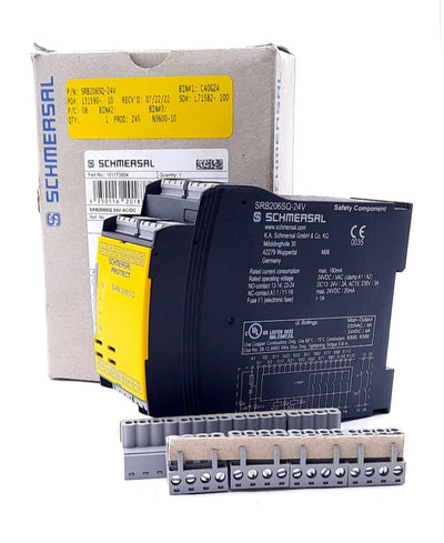 New Schmersal SRB206SQ-24V Safety Controller 24VDC/AC 6A 2 Safety Contacts 6 Outputs