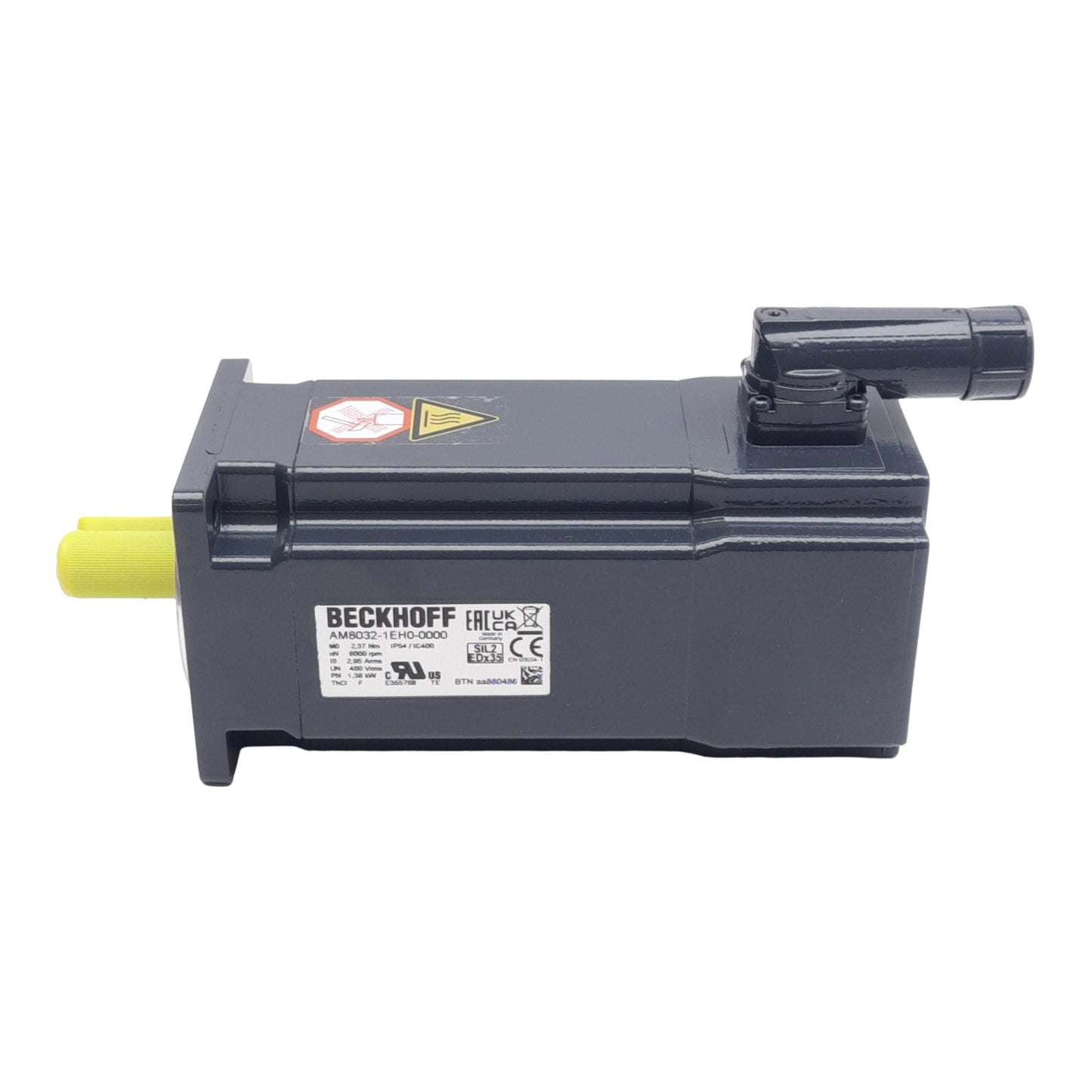 New Beckhoff AM8032-1EH0-0000 Servo Motor, 400VAC 2.95A 1.38kW, 6000RPM, ø14mm Shaft