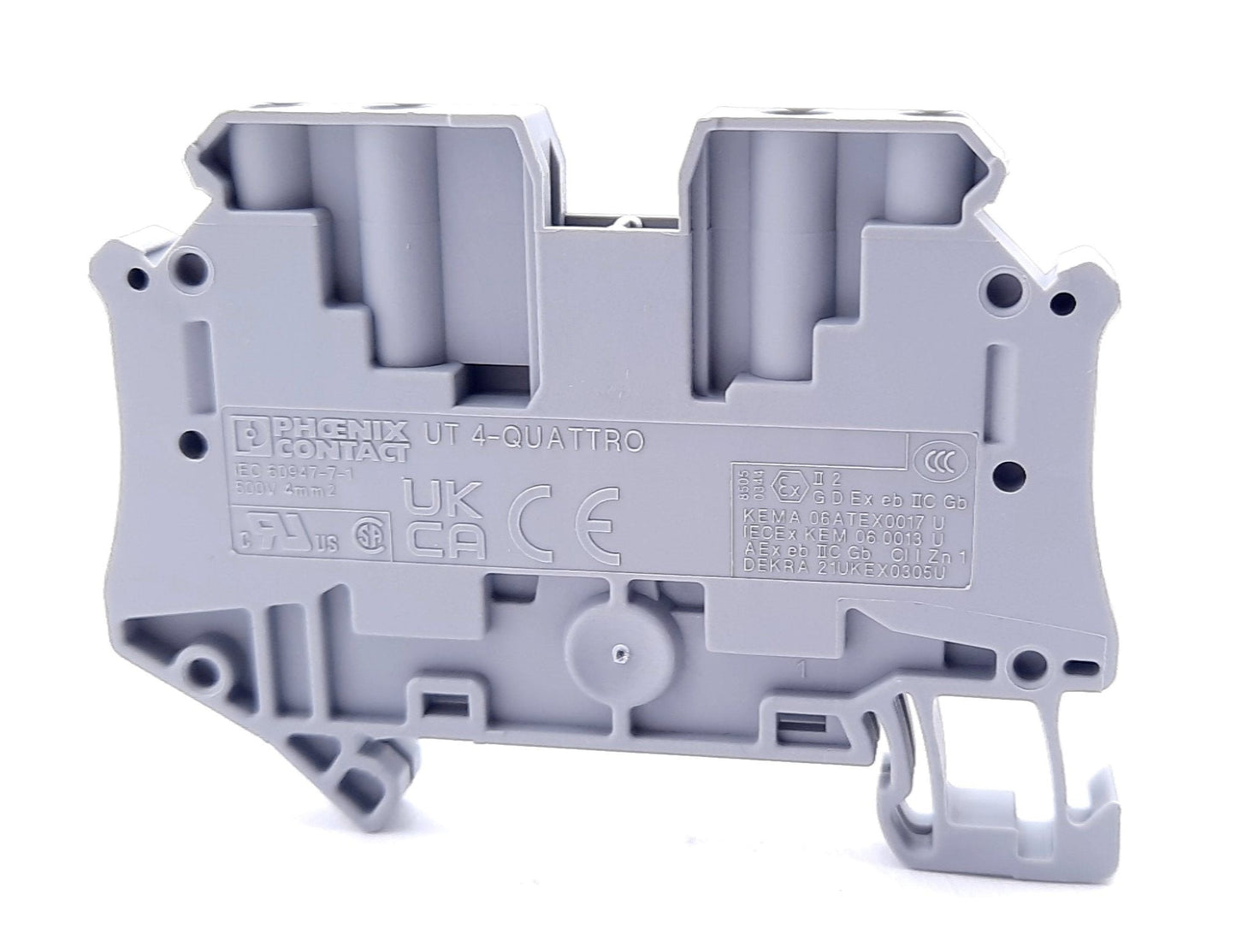 New – Open box Lot of 38 Phoenix Contact UT 4-QUATTRO Feed-Through Terminal Blocks, 26-10 AWG