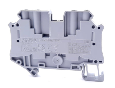 New – Open box Lot of 38 Phoenix Contact UT 4-QUATTRO Feed-Through Terminal Blocks, 26-10 AWG