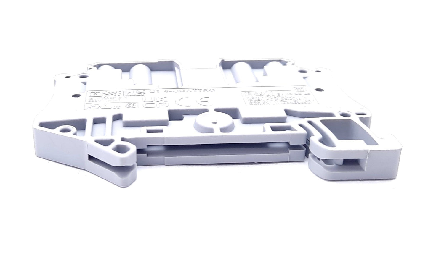 New – Open box Lot of 38 Phoenix Contact UT 4-QUATTRO Feed-Through Terminal Blocks, 26-10 AWG