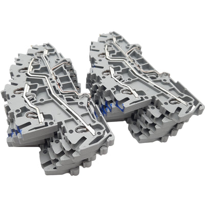 New Lot of 10 Wago 2003-7646 Terminal Blocks, 250/400V 24A, 5Clamp/3Level/3Potential