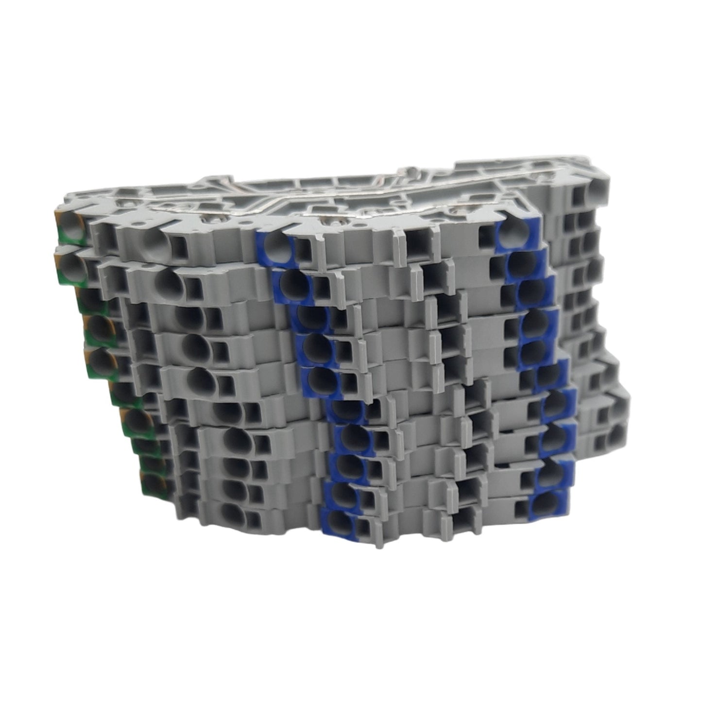 New Lot of 10 Wago 2003-7646 Terminal Blocks, 250/400V 24A, 5Clamp/3Level/3Potential