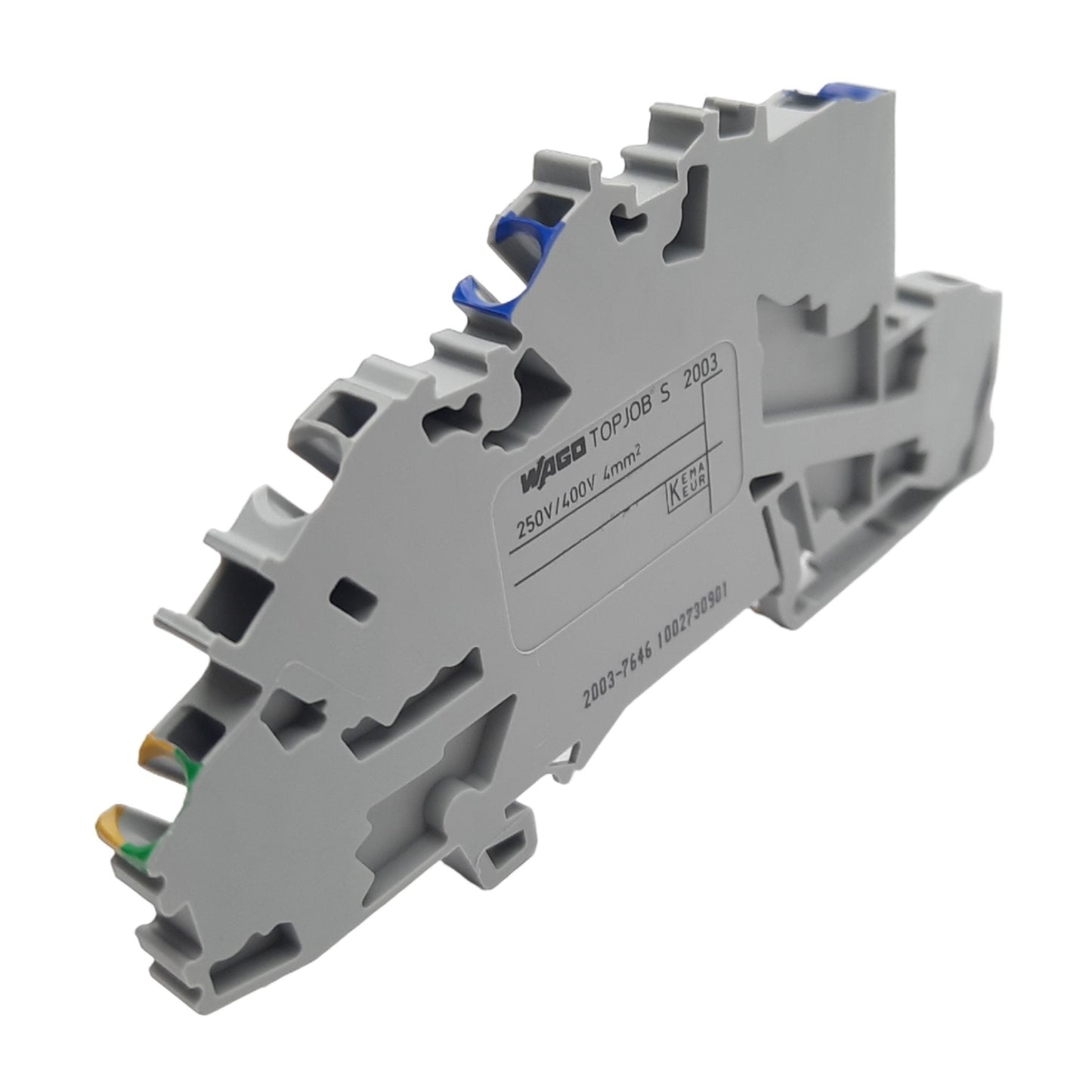 New Lot of 10 Wago 2003-7646 Terminal Blocks, 250/400V 24A, 5Clamp/3Level/3Potential