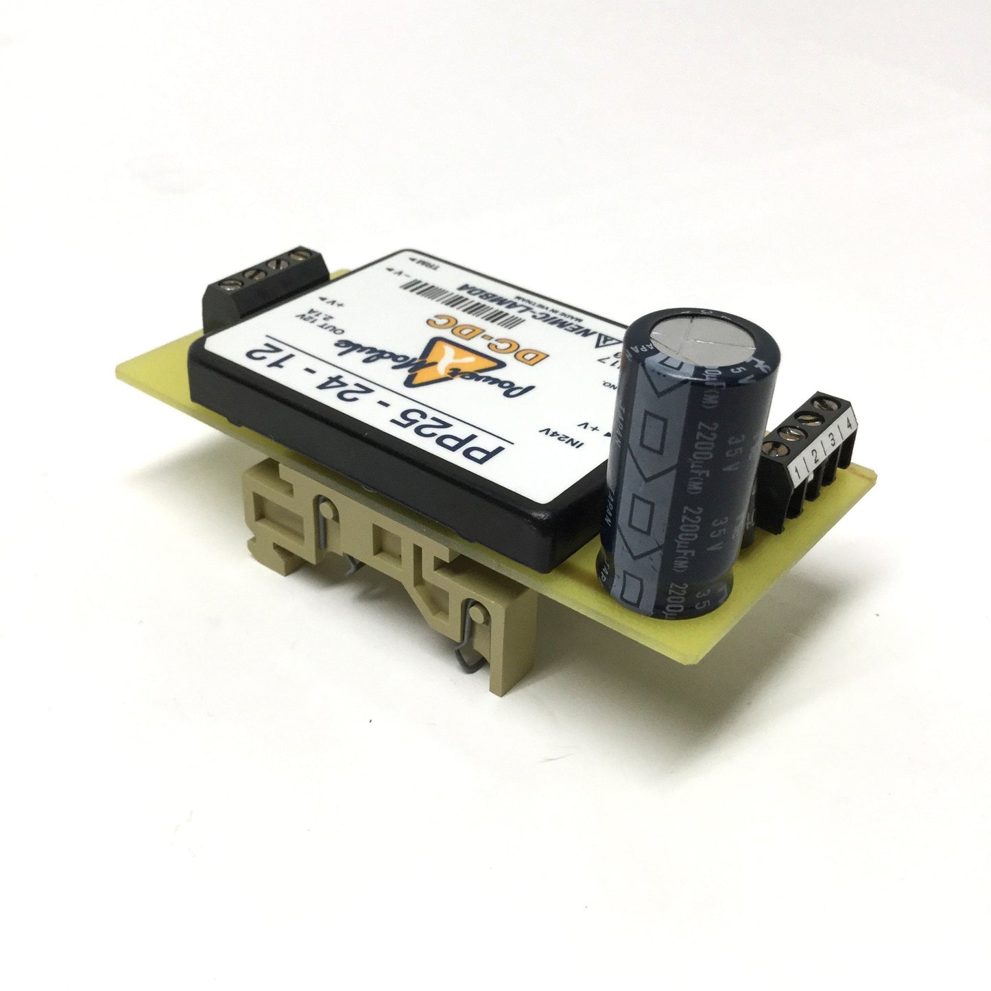 Used Nemic Lambda PP25-24-12 Power Module DC-DC Converter, 24VDC In, 12VDC 2.1A Out