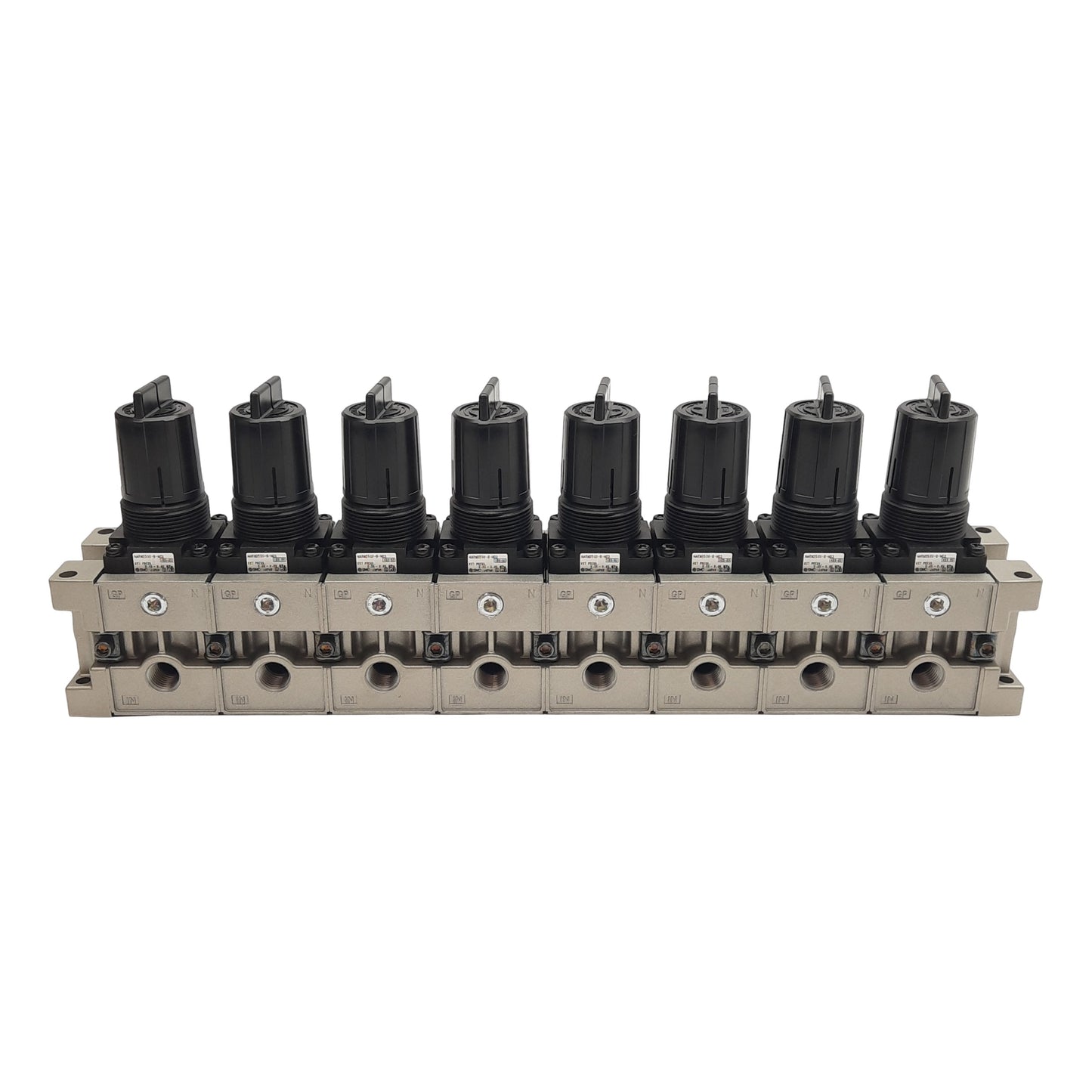 New SMC NARM2500-08B-N02 Regulator Manifold, 8-Station, 0.05-0.85MPa Set, NPT 1/4in