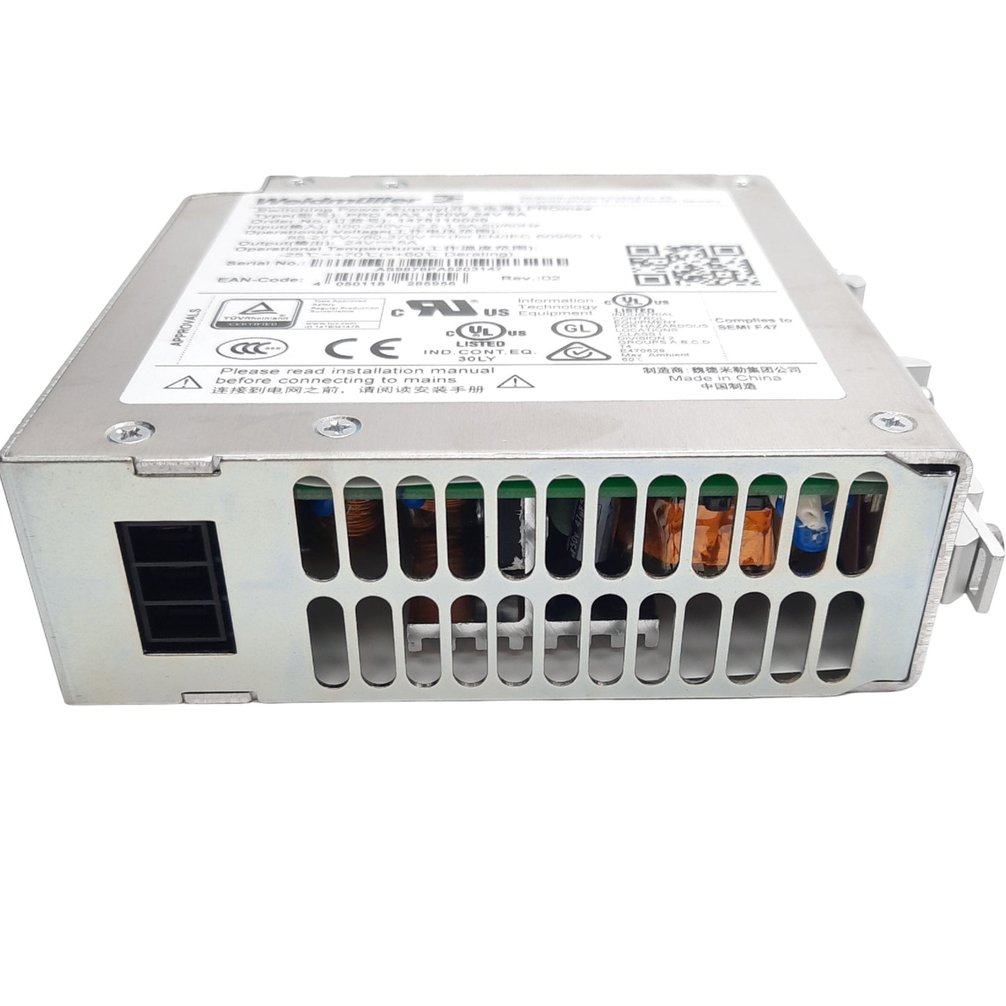 New Weidmuller 1478110000 Power Supply, 85-277VAC/80-370VDC In, 24V 5A 120W Output