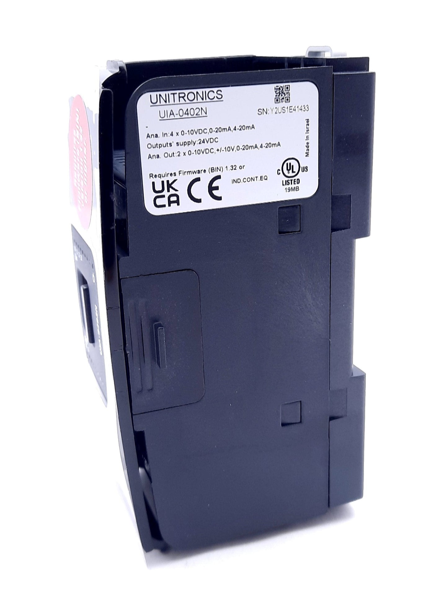 New Unitronics UIA-0402N I/O Module 4 Analog Inputs, 2 Analog Outputs 24VDC, 4-20mA
