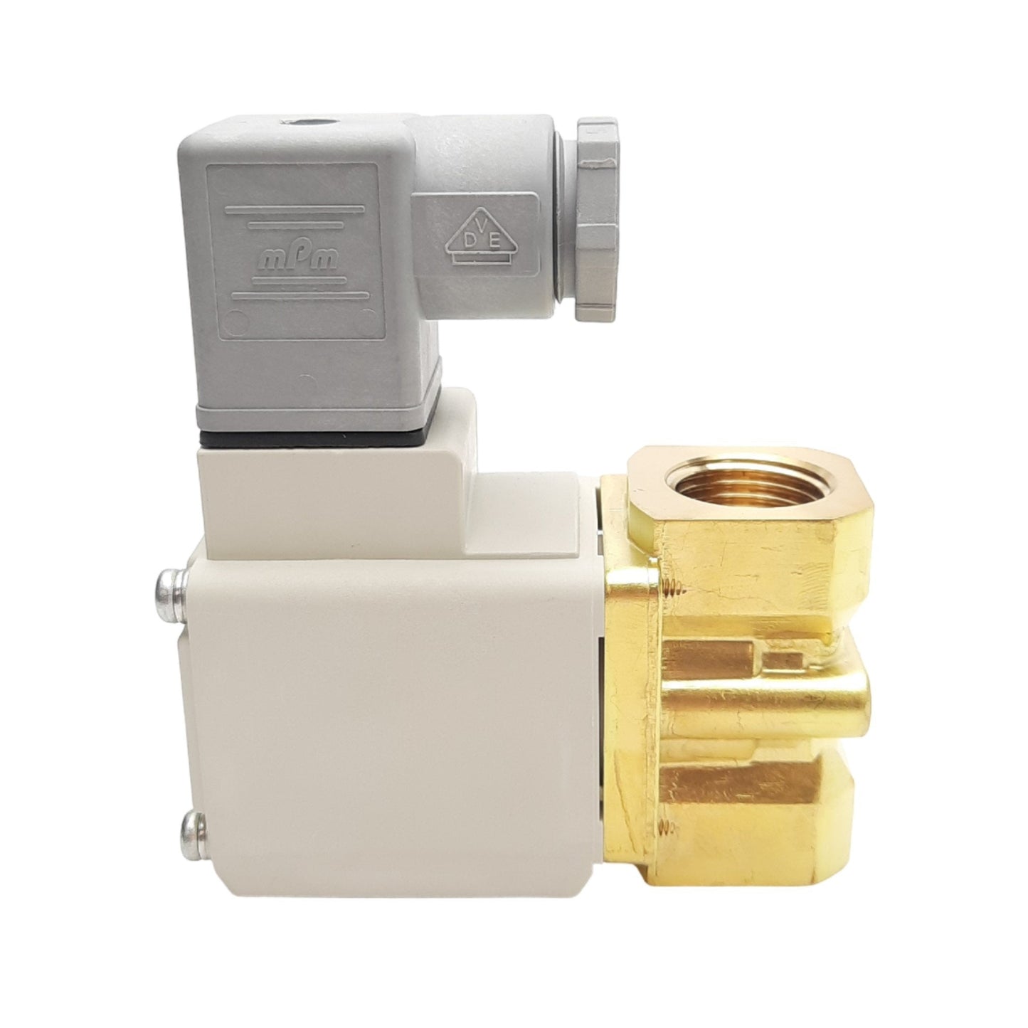 New SMC VX232GG Solenoid Valve for Water, 0.1MPa, ø10mm, N.C., 1/2in Rc, 24VDC Coil