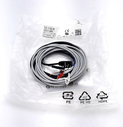 New Panasonic EX-11A-PN Through-Beam Photoelectric Sensor 150mm PNP 12-24VDC 500µs