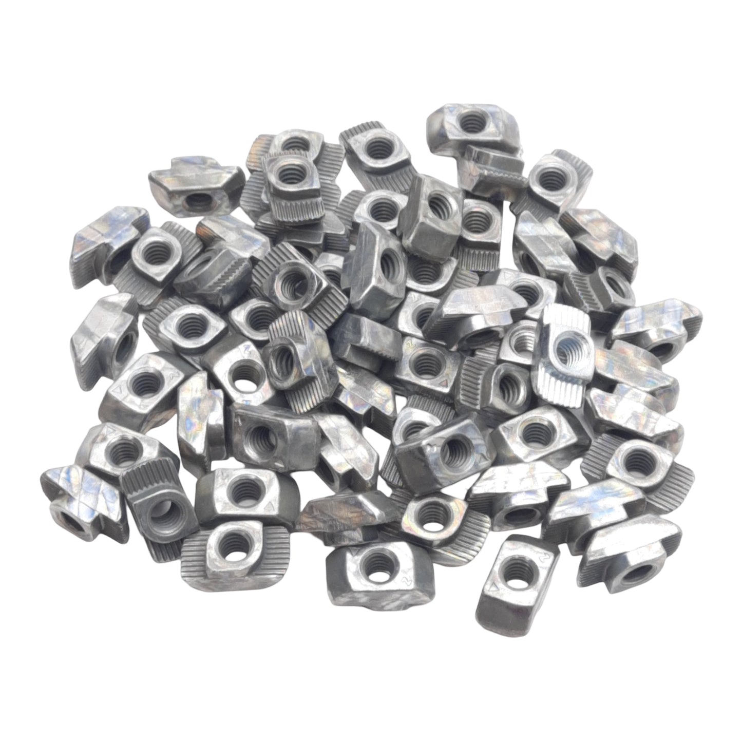 New – Open box Lot of 60 Series 45 T-Slot Hammer Nut, 1/4-20 Thread, Slot Size 10, Steel