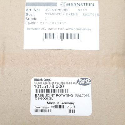 New Altech 101.5178.000 Rotary Base, Aluminum body, 300°, ø40mm, for CS-2000 SL