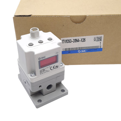 New SMC ITV1050-311N4-X26 Electro-Pneumatic Regulator, 24VDC, 0.9MPa, 1/8in NPT