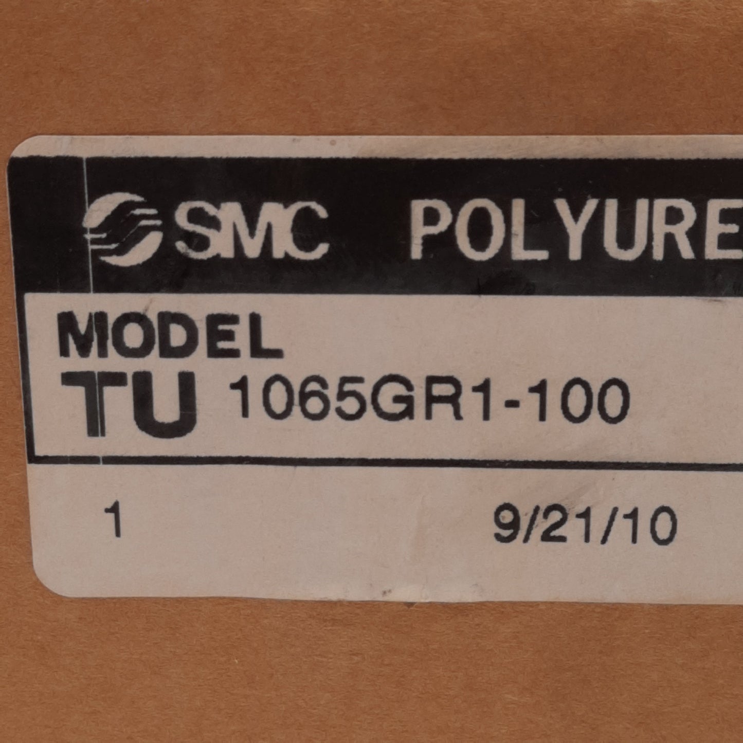 New SMC TU1065GR1-100 Gray Polyurethane Tubing, ø10mm OD, 6.5mm ID, 0.8MPa, 100m