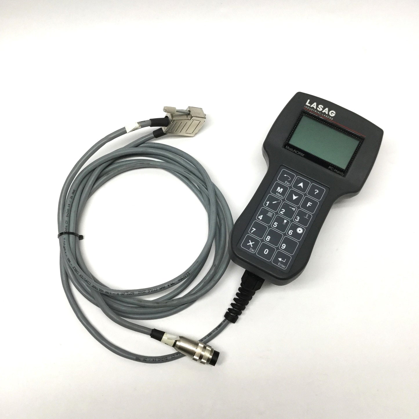 Used LASAG HT2 ModuNORM PC-Handy Handheld Terminal from SLS CL Pulsed Nd:YAG Welder