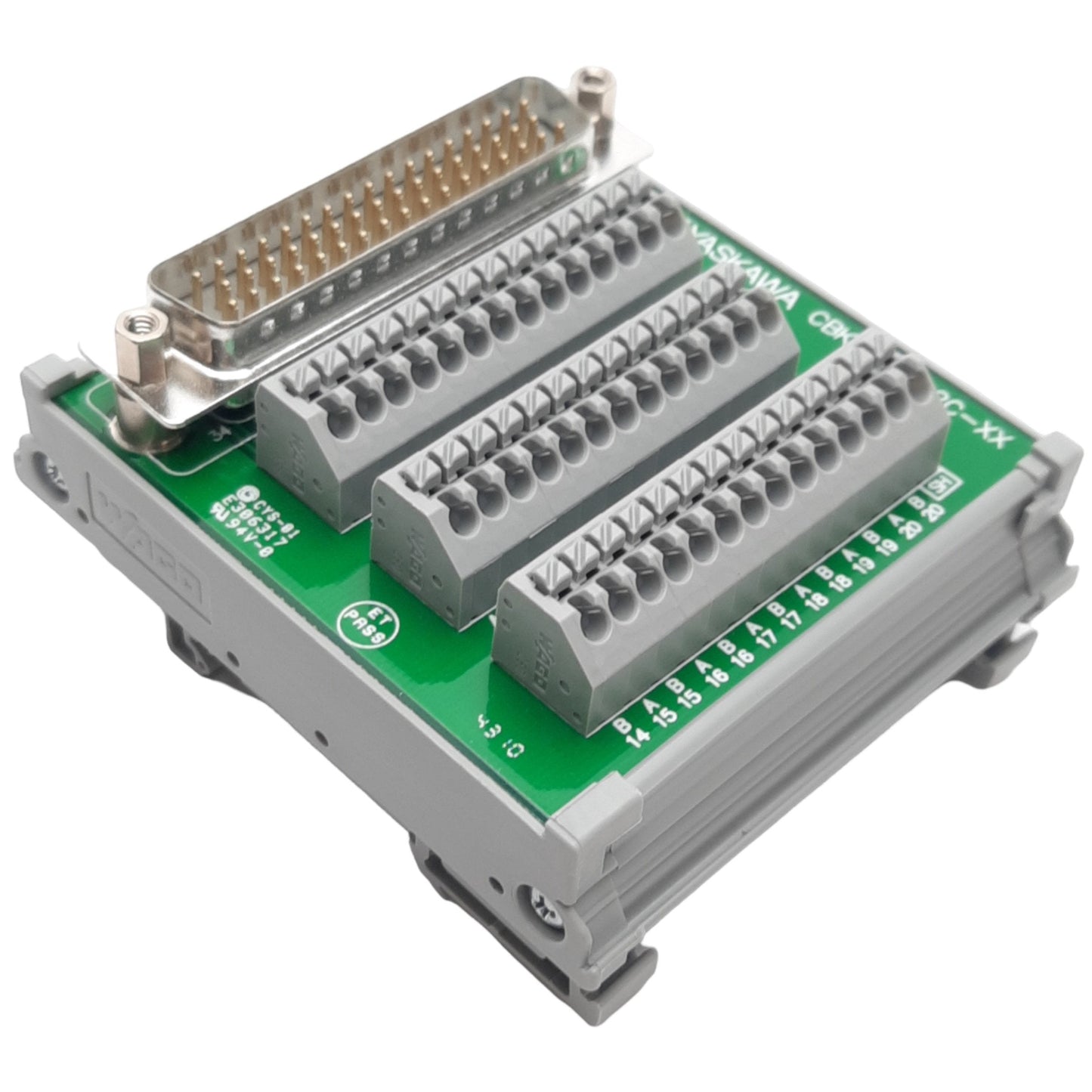 New – Open box Yaskawa CBK-U-MP2C Breakout Board, DB50M to 44 Position Terminal, for JEPMC-IO